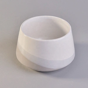 Wholesales Sunny custom candle ceramic container with wood lids