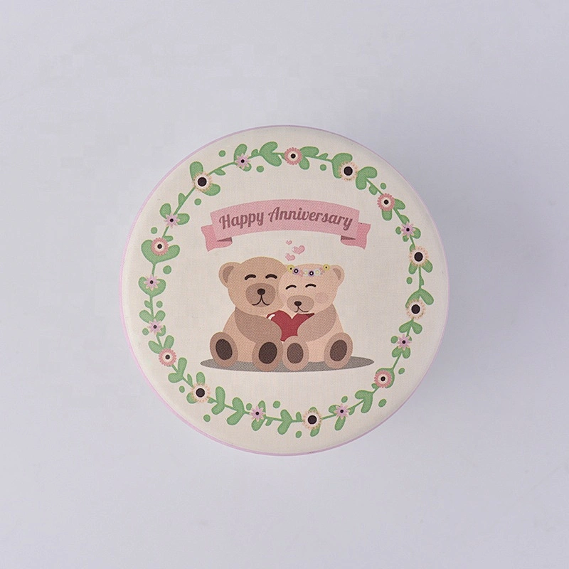 Metal cute candle tins printed for candle making with lids