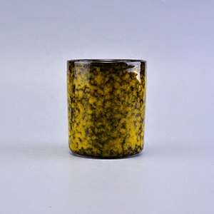 Vintage printing aroma ceramic empty candle jar bulk