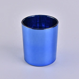 Recycled 8oz blue glass candle jars wholesale