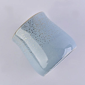 Wholesales glazed luxury ceramic candle jars 10oz 12oz