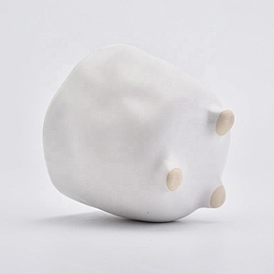 Wholesales Rustic standing white candle vessel