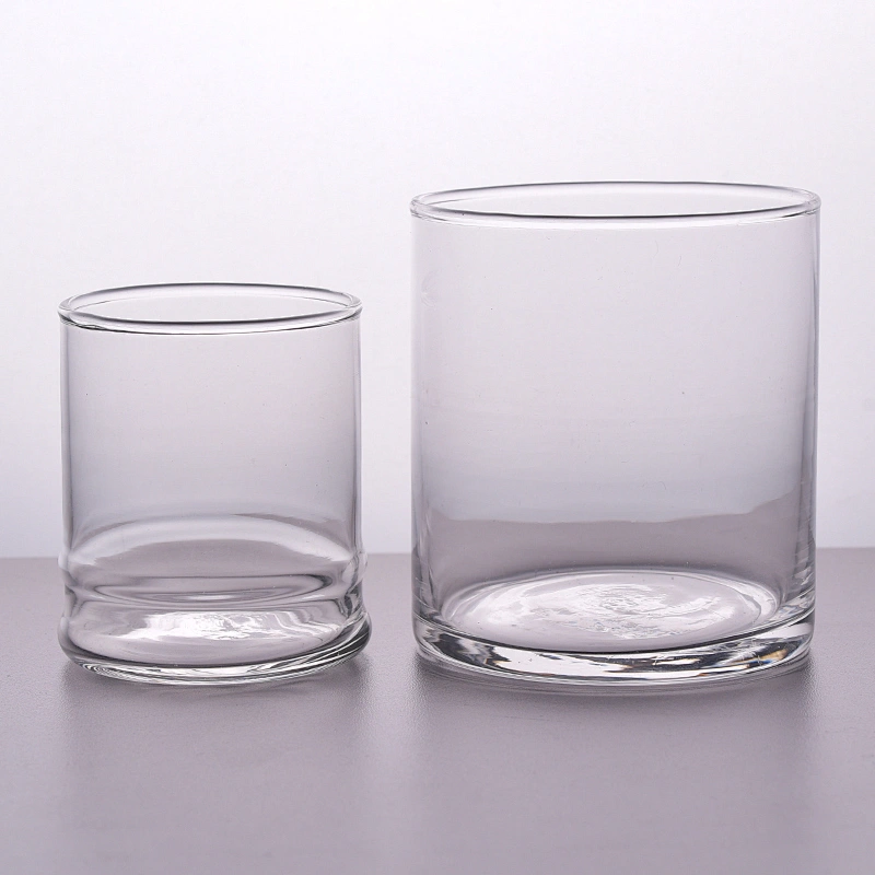 14oz clear elegant glass candle holders home decorations candle vessels