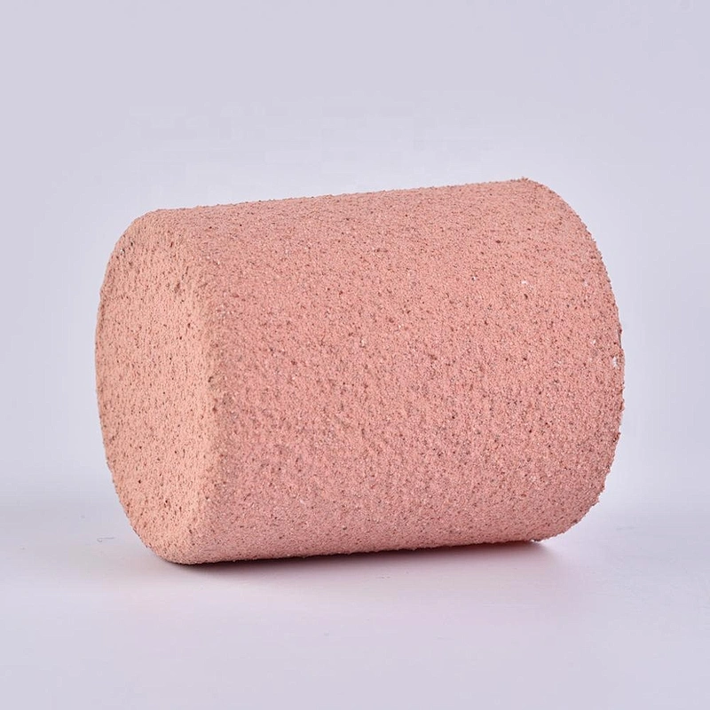 Wedding decorative pink votive candle concrete jar 10oz 20oz