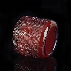 10oz 14oz 18oz Customized luxurious color round candle glass holder for wedding