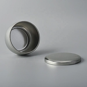 5oz Customized Metal silver candle tin jars with lid