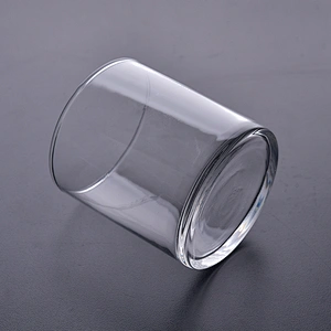 14oz clear elegant glass candle holders home decorations candle vessels