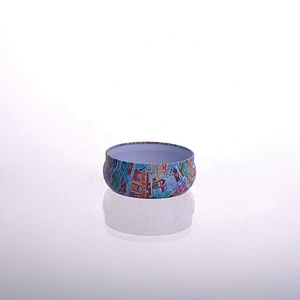 Metal decorative scented candle tins with cover