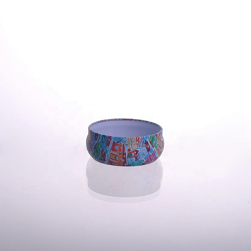 Metal decorative scented candle tins with cover