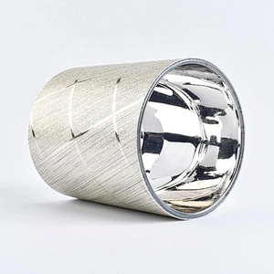 luxury white glass custom candle glass jars