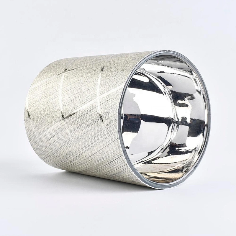 luxury white glass custom candle glass jars