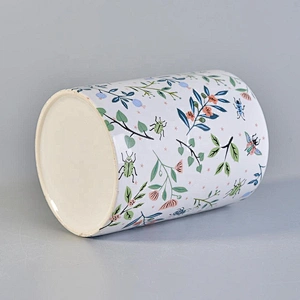 6oz 8oz 10oz Custom table white candle ceramic holder