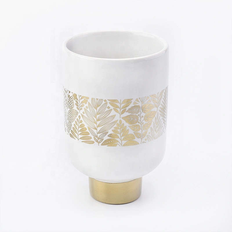 New design luxury votive white candle glass jars 10oz 12oz 16oz