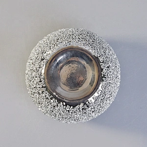 Christmas crystal round plating glass jar candle