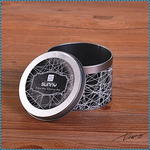 Sunny new design aluminium silver metal candle holder with lid