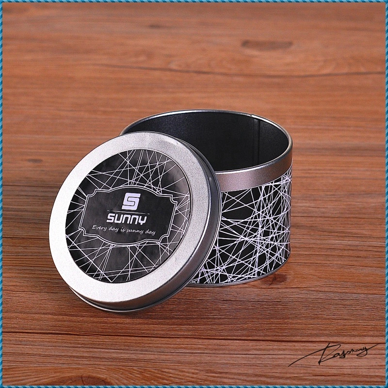 Sunny new design aluminium silver metal candle holder with lid