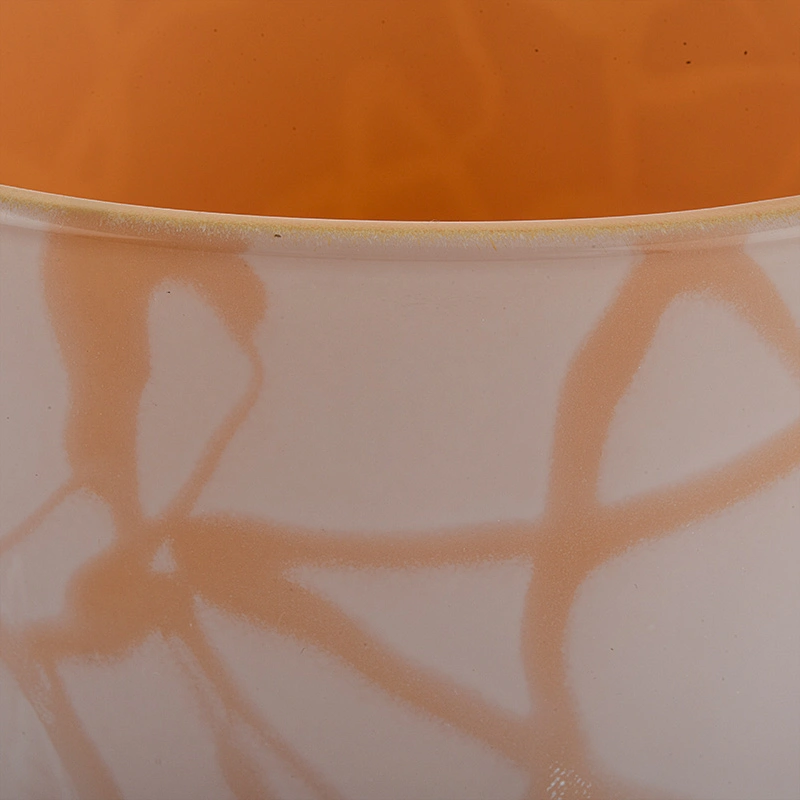 new hand painting glass candle jar