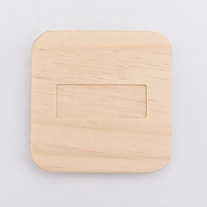 home decor square wooden candle jar lids