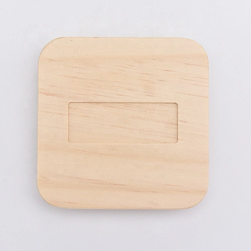 home decor square wooden candle jar lids