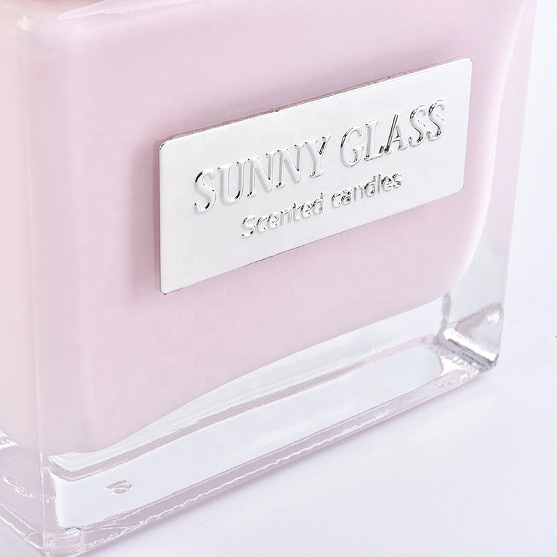 Wholesales pink oil square pink glass reed diffuser bottles