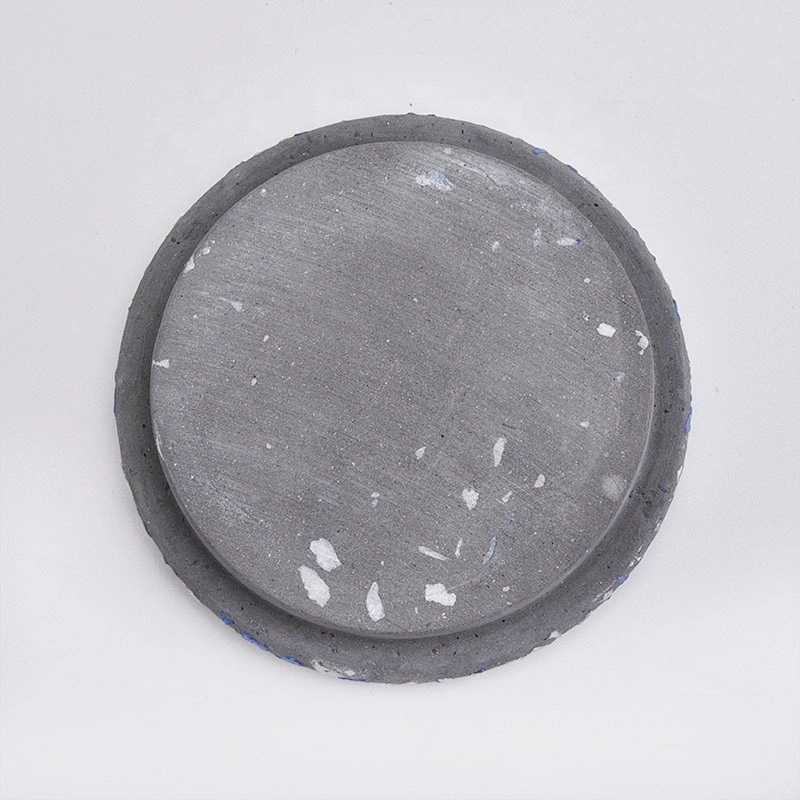 luxury custom concrete cement lid for candle jars