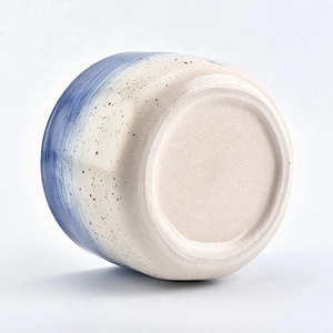 Wholesales glazed round ceramic candle holder for home decor