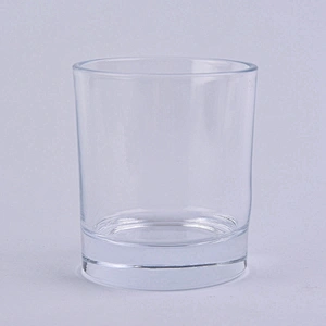 luxury 7oz thick base glass candle jars