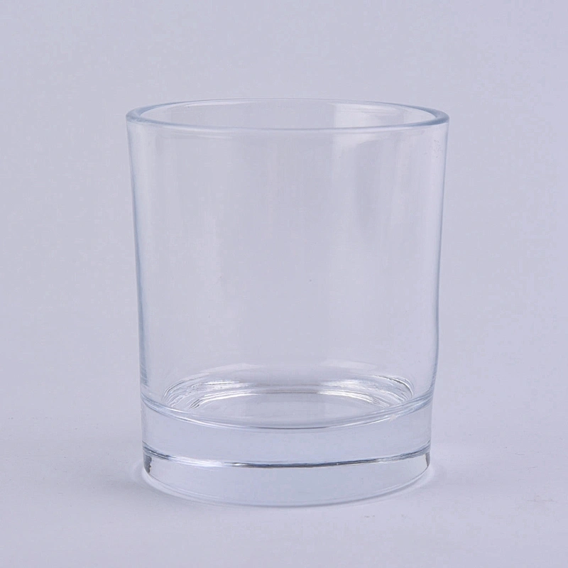 luxury 7oz thick base glass candle jars