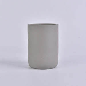 Popular Straight Side Concrete Cement Candle Jars