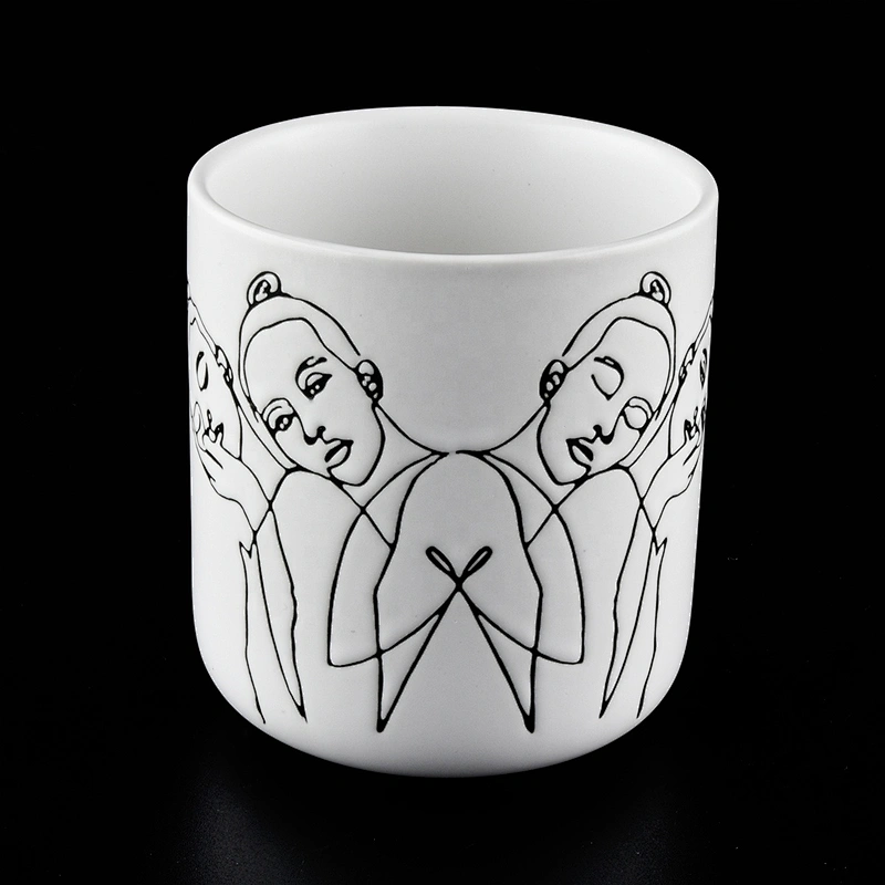 Matte White Ceramic Candle Holders Wholesale