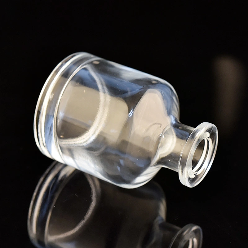 55ml round shape transparent glass diffuser bottle essential oil fragrance bottle