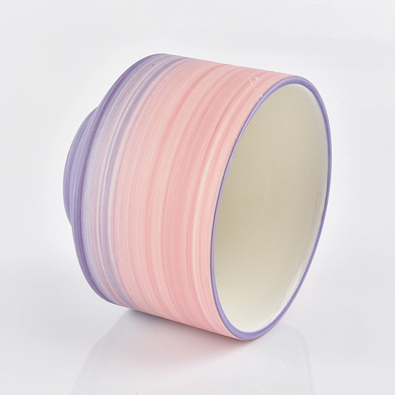 Mix color ceramic candle jars and candle holders for your home fragrance