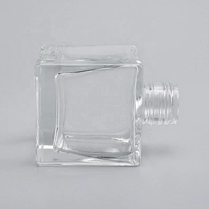Sunny square empty reed diffuser glass bottles for home decor fragrance container