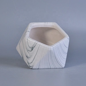 Luxury customized geometric ceramic candle holders supply