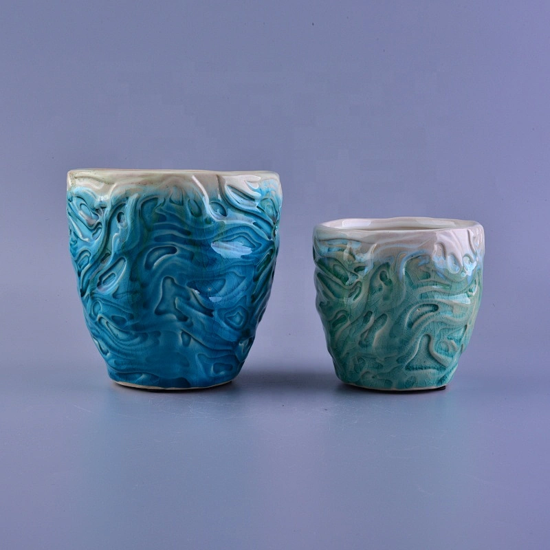 500ml Luxury decorative ceramic candle holders in bulk
