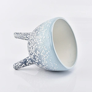 750ml Beautiful glazed ceramic candle vessels for home decor