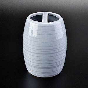 glazing ceramic bath accessories sets blue ceramic bottle soap dish tumbler