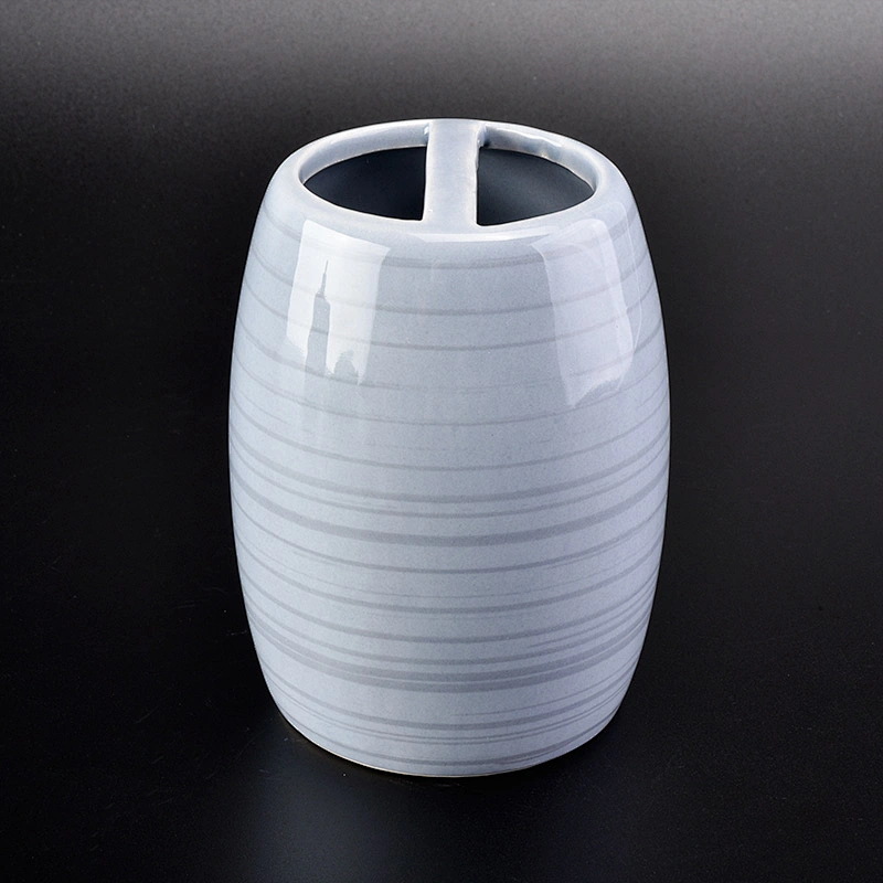 glazing ceramic bath accessories sets blue ceramic bottle soap dish tumbler