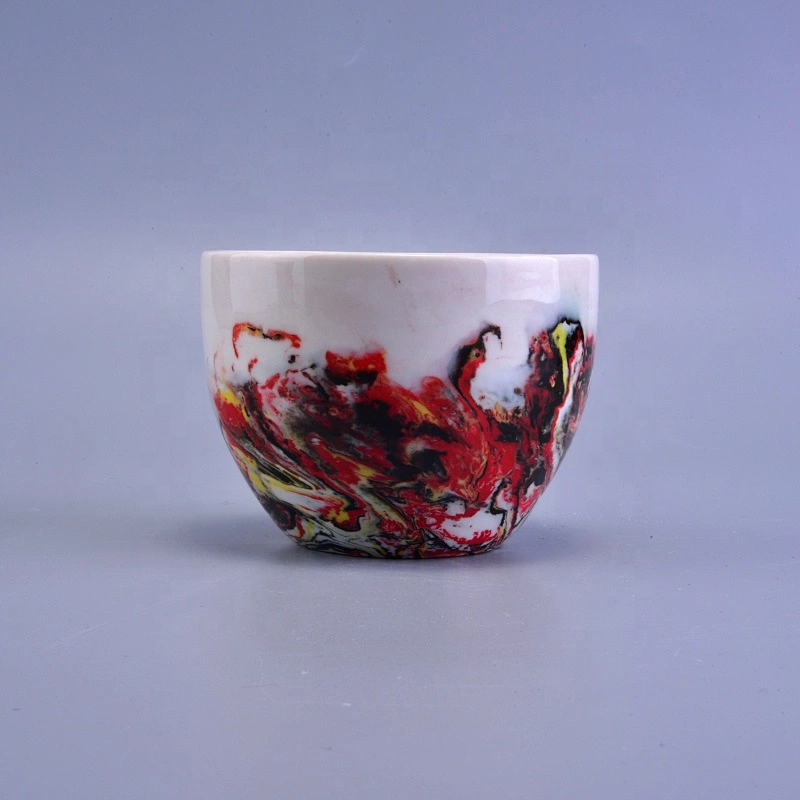 Home decoration mini candle ceramic jars 2oz 4oz 6oz