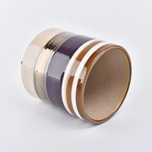 Christmas cylinder ceramic candle jars supplier