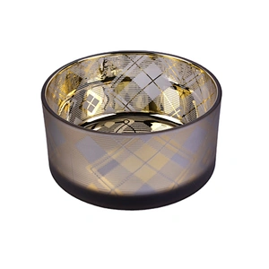 Home decoration large spray custom tealight Glass Candle container vessels