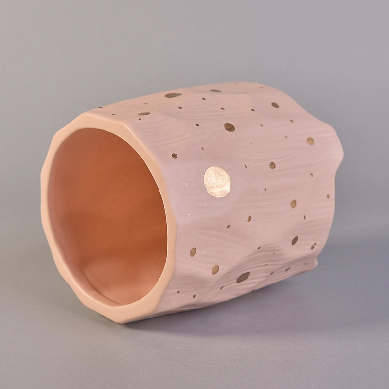 Wholesales custom luxury ceramic decorative candle containers home decor
