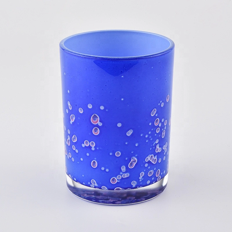 350ml Blue Glass Jars For Candle Making
