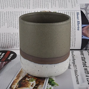 Manufacturers cylinder ceramic candle holder 8oz 10oz