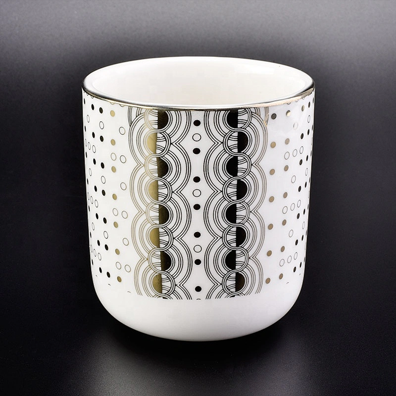 Wholesales elegant scented ceramic candle tumbler jars in bulk
