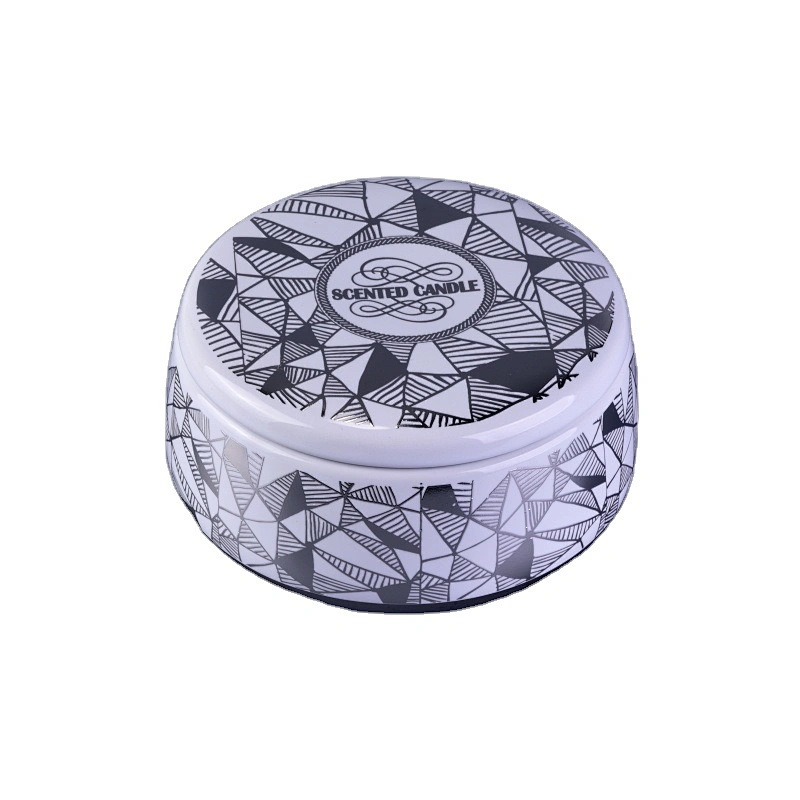 Sunny good price silver custom scented ceramic candle holder with lid