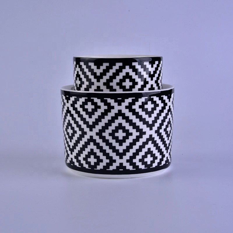 10oz Halloween custom ceramic small candle jars