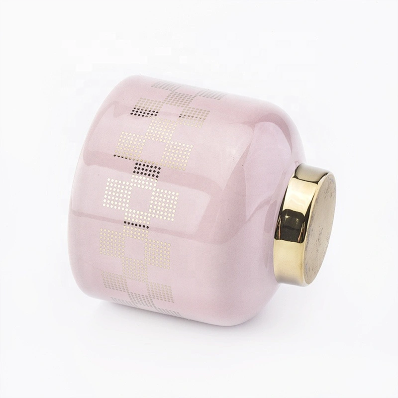 Sunny luxury pink stand candle glass jars wholesales