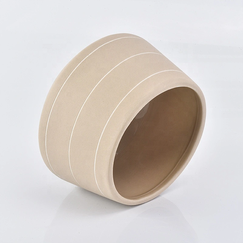Home decoration Frosted copper candle container