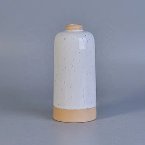 Custom luxury white reed diffuser ceramic bottles